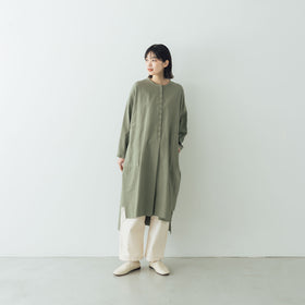Atelier d’antan Vau カディコットンロングシャツ