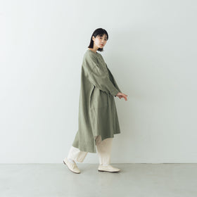 Atelier d’antan Vau カディコットンロングシャツ