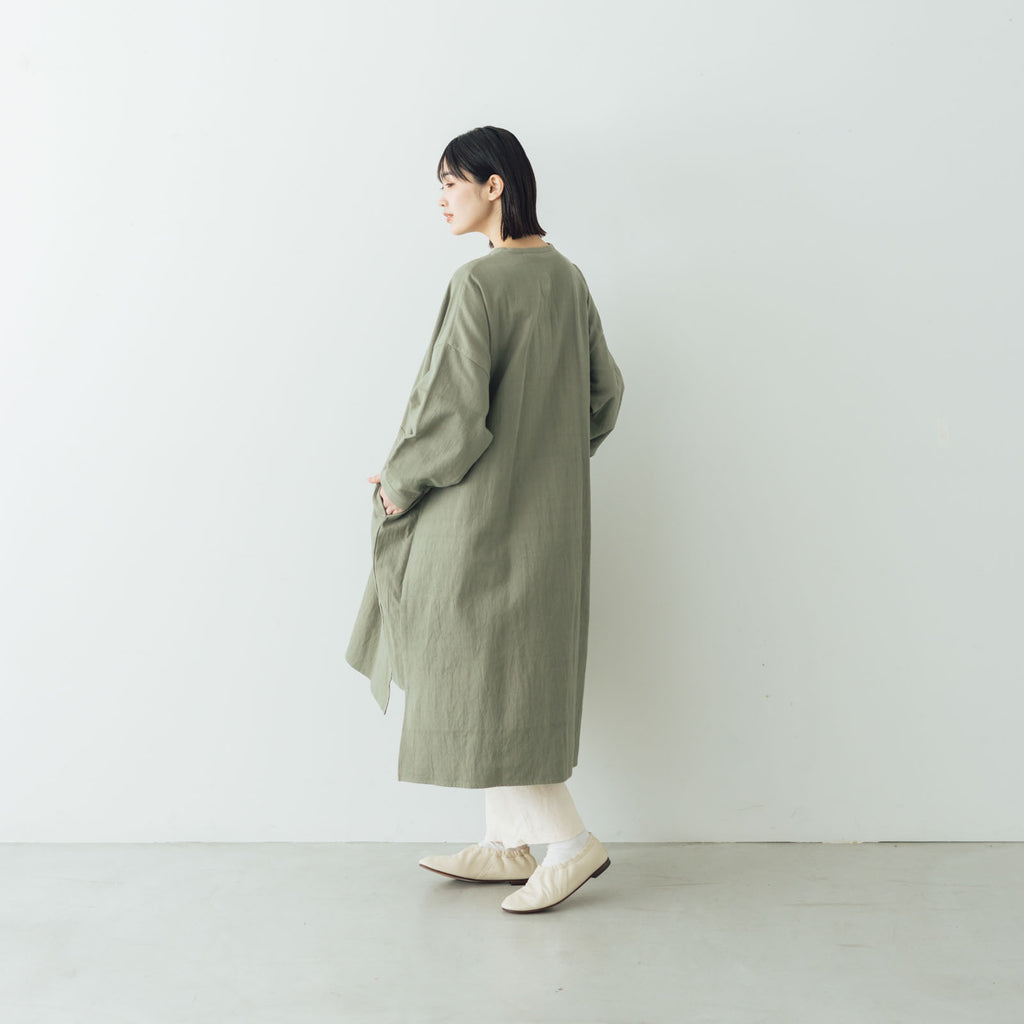 Atelier d’antan Vau カディコットンロングシャツ