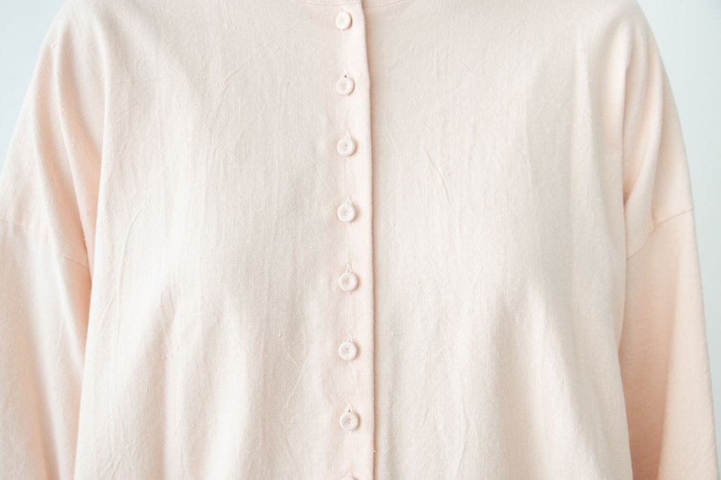 Atelier d’antan Vau カディコットンロングシャツ