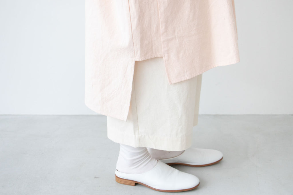 Atelier d’antan Vau カディコットンロングシャツ