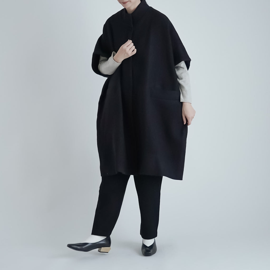 Atelier d’antan Turk ウール ショートスリーブ コート