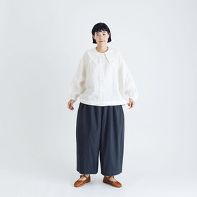 Atelier d’antan Reymont コットンパンツ ダークグレー