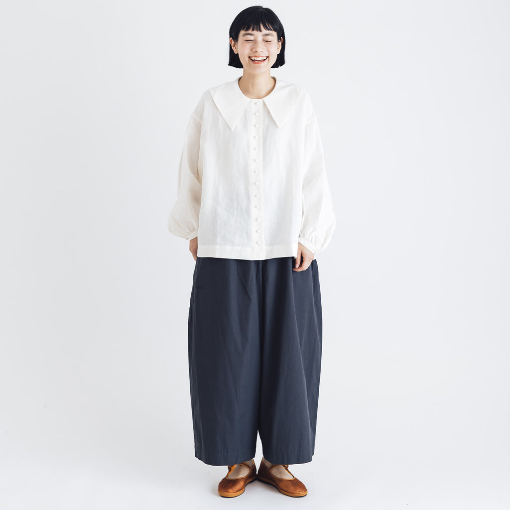 Atelier d’antan Reymont コットンパンツ ダークグレー