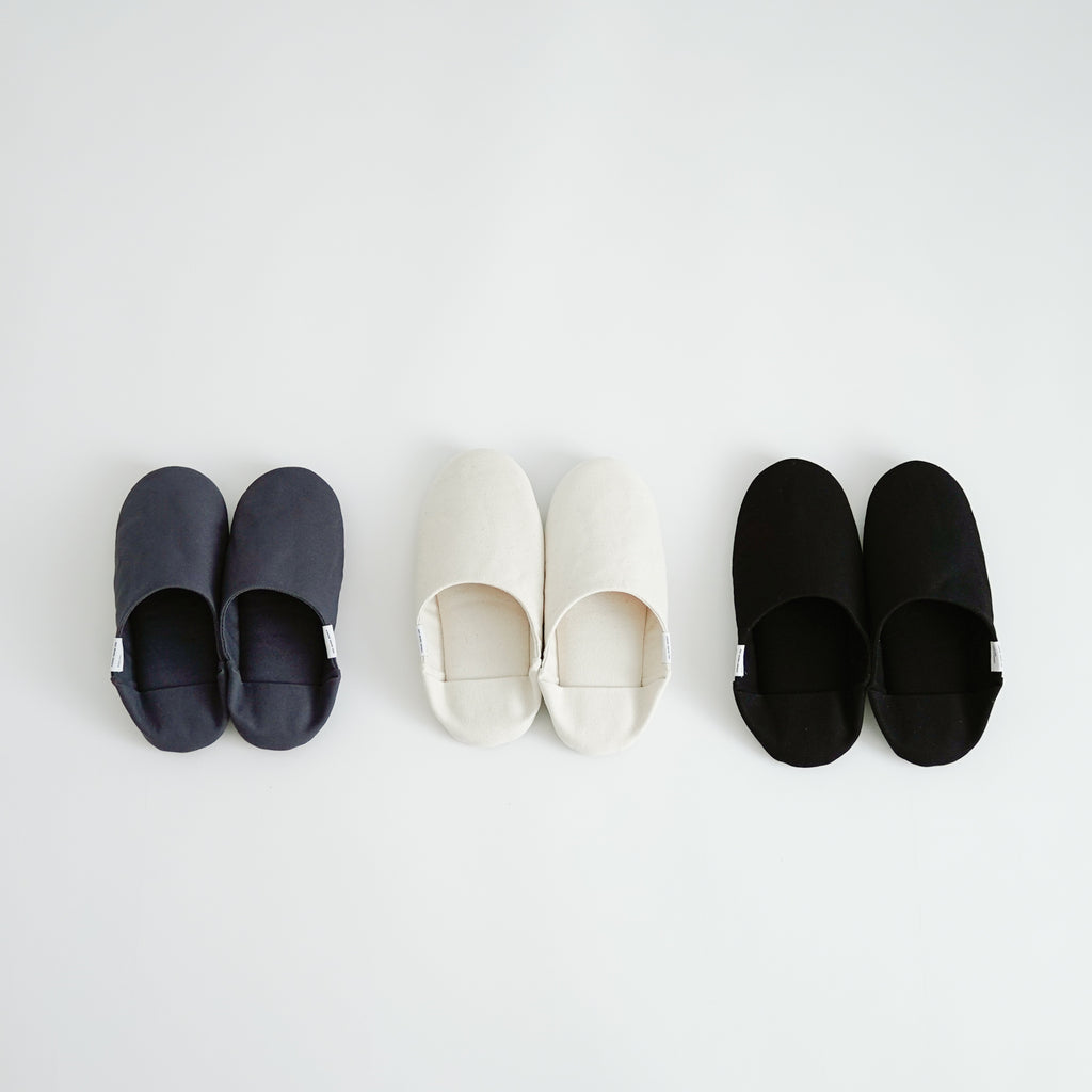 ABE HOME SHOES 帆布バブーシュ
