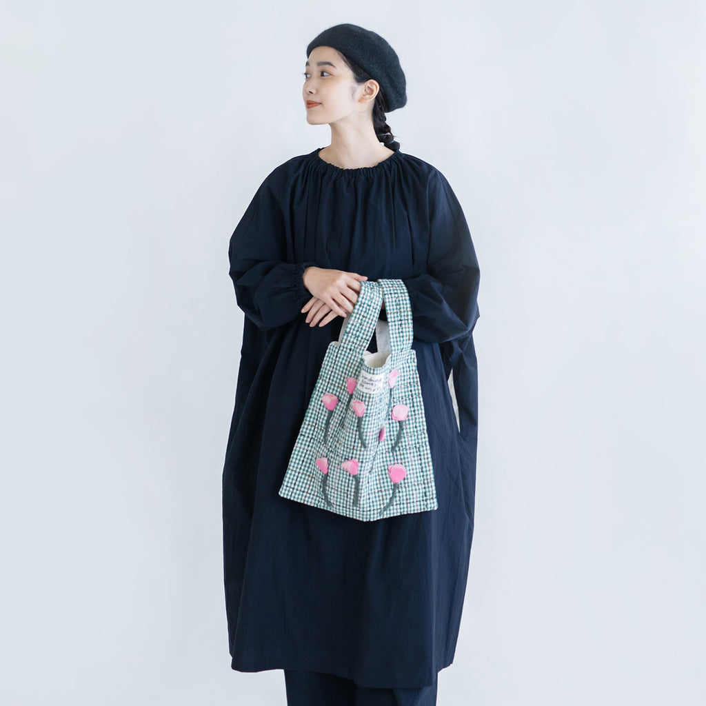 pot and tea コサージュ付きバッグ