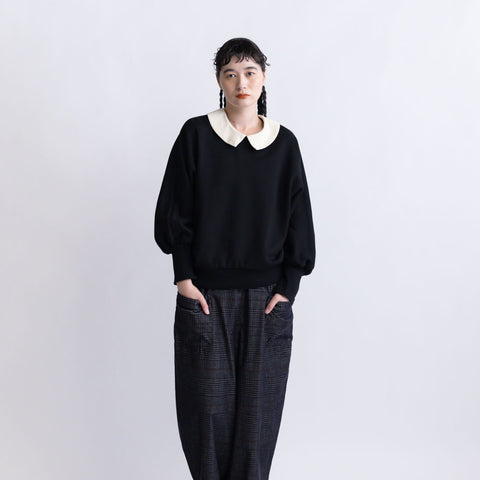 MAGALI コットンシルケット スエット プルオーバー