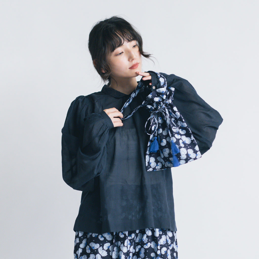 BUNON エンブロイダリー ドローストリングバッグ