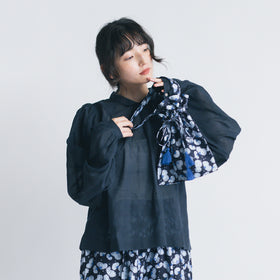 BUNON エンブロイダリー ドローストリングバッグ