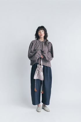 BUNON エンブロイダリー ドローストリングバッグ