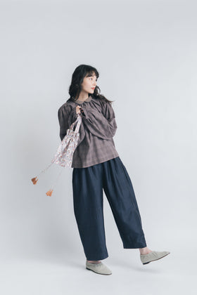 BUNON エンブロイダリー ドローストリングバッグ