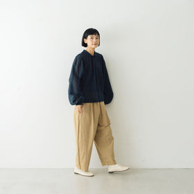 BUNON エンブロイダリー カラーブラウス(ドット)