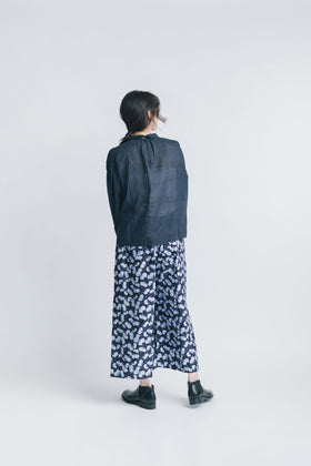 BUNON エンブロイダリー カラーブラウス(ドット)