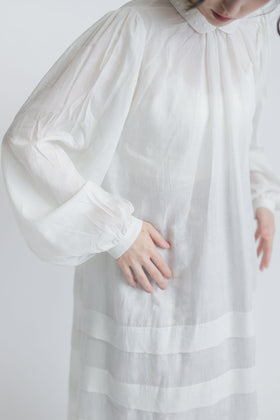 BUNON エンブロイダリー カラータックドレス