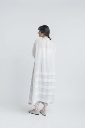 BUNON エンブロイダリー カラータックドレス