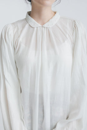 BUNON エンブロイダリー カラータックドレス