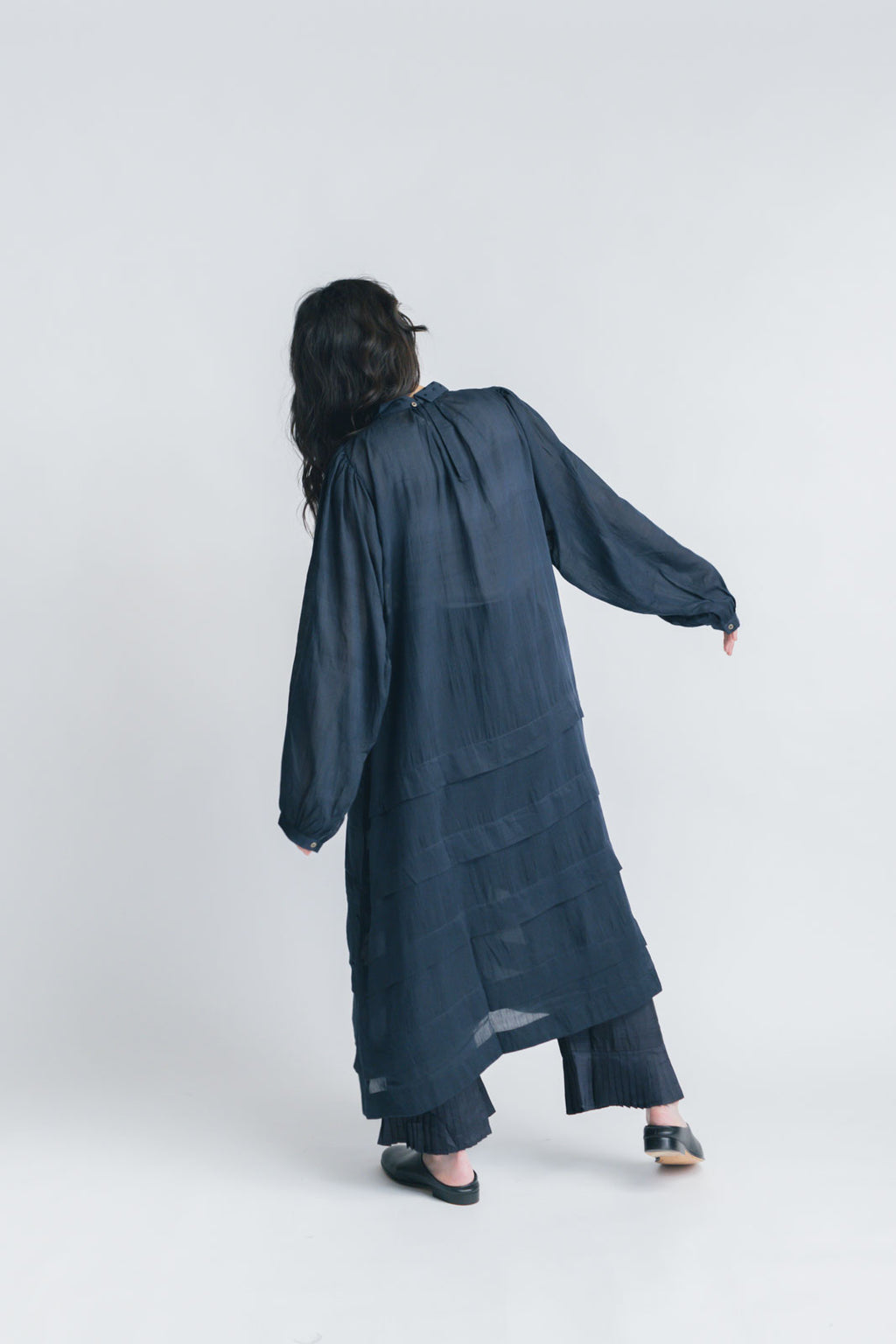 BUNON エンブロイダリー カラータックドレス