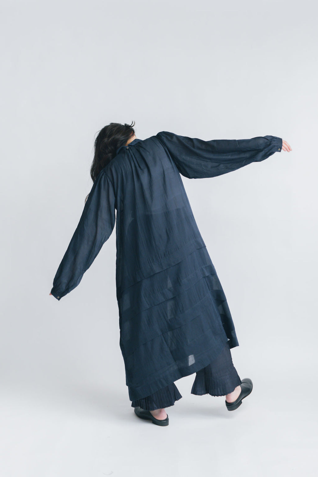 BUNON エンブロイダリー カラータックドレス