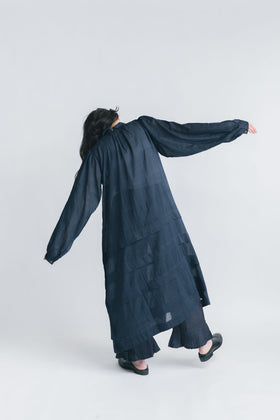 BUNON エンブロイダリー カラータックドレス