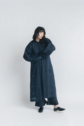 BUNON エンブロイダリー カラータックドレス