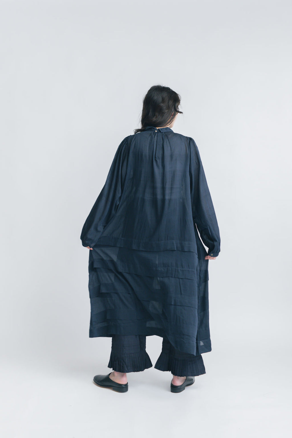 BUNON エンブロイダリー カラータックドレス