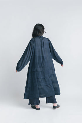 BUNON エンブロイダリー カラータックドレス