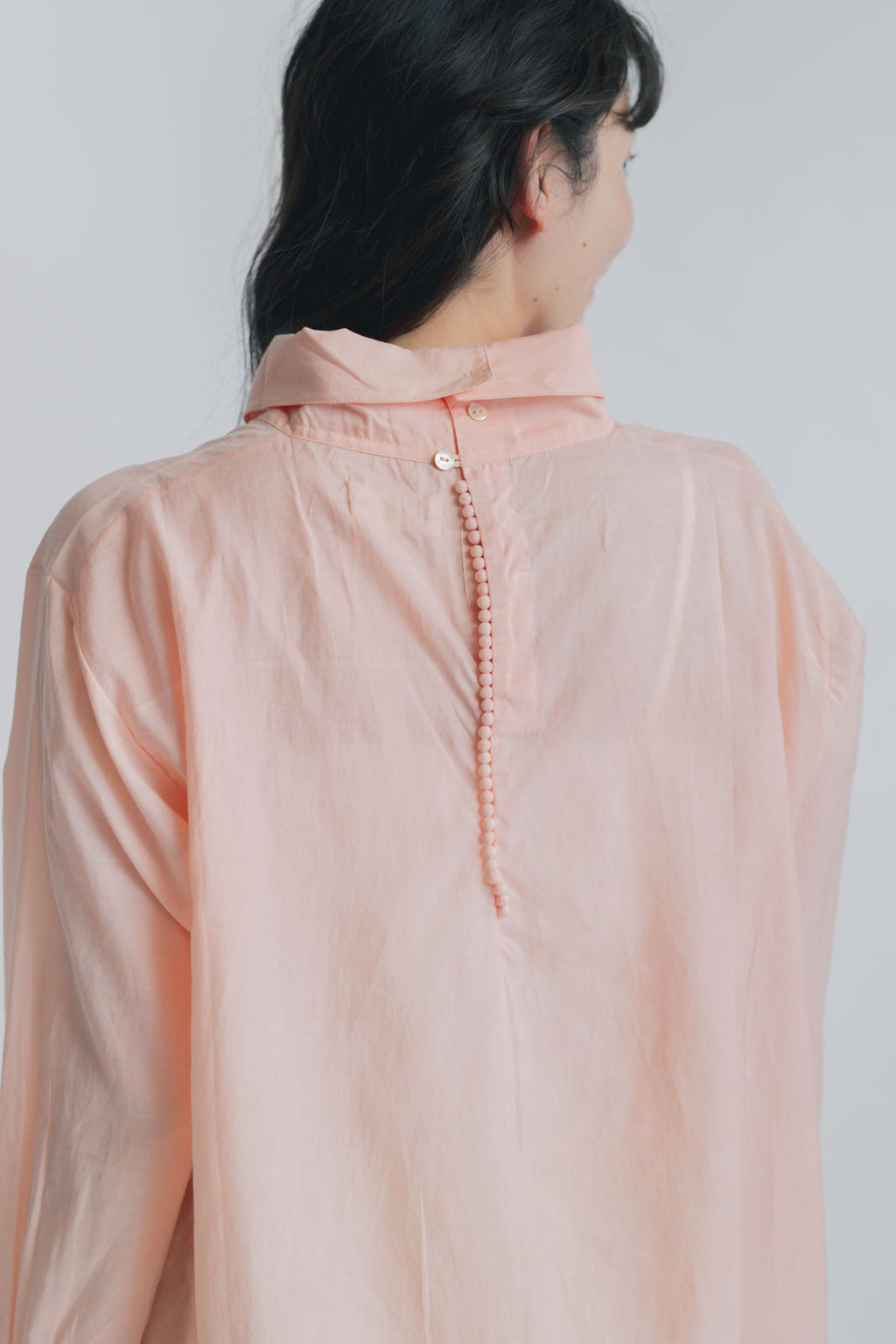 BUNON ワイドネック タックブラウス