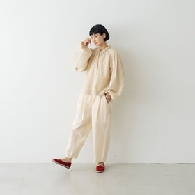 BUNON エンブロイダリー カラーブラウス(チェック)