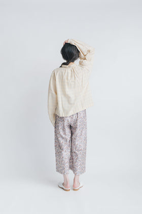 BUNON エンブロイダリー カラーブラウス(チェック)