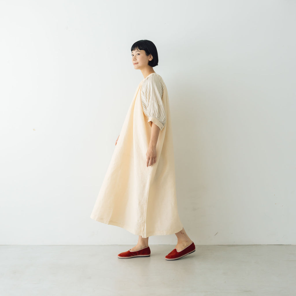 BUNON カンタスリーブドレス エクリュ