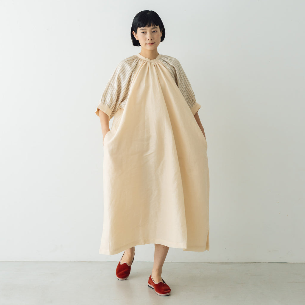 BUNON カンタスリーブドレス エクリュ