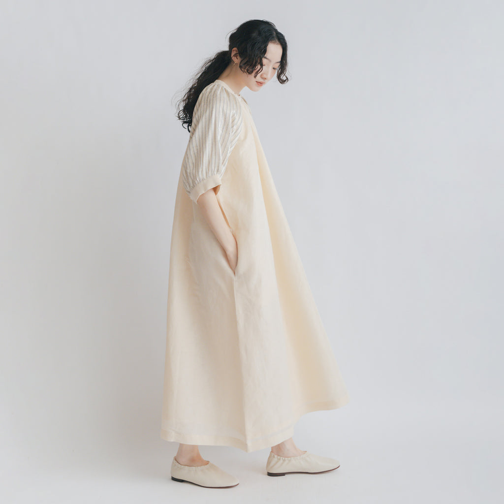 BUNON カンタスリーブドレス エクリュ