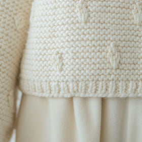 BUNON ハンドニット エンブロイダリー プルオーバー