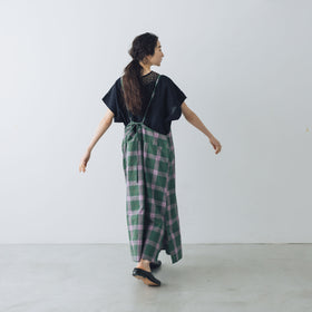 BUNON マドラスリボンキャミドレス