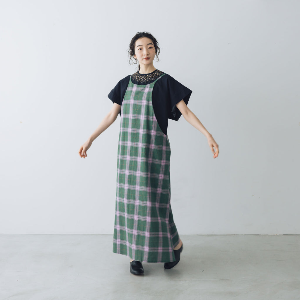 BUNON マドラスリボンキャミドレス