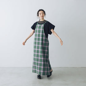 BUNON マドラスリボンキャミドレス