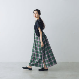 BUNON マドラスリボンキャミドレス