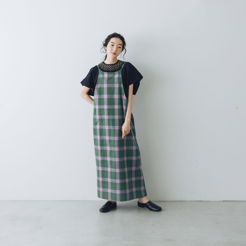 BUNON マドラスリボンキャミドレス