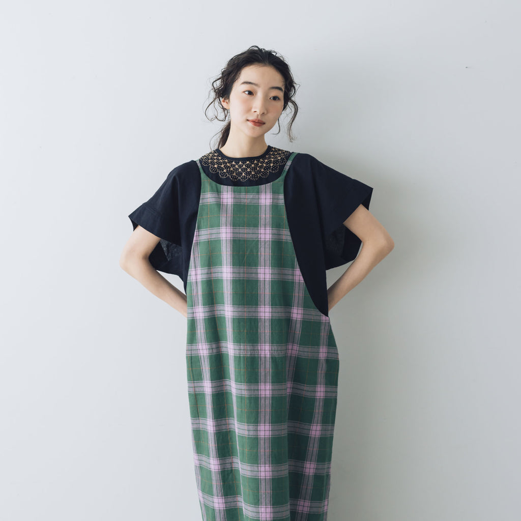 BUNON マドラスリボンキャミドレス