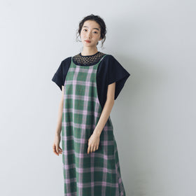 BUNON マドラスリボンキャミドレス