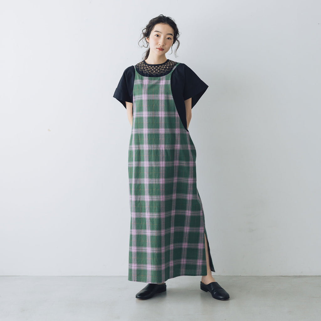 BUNON マドラスリボンキャミドレス