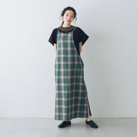 BUNON マドラスリボンキャミドレス