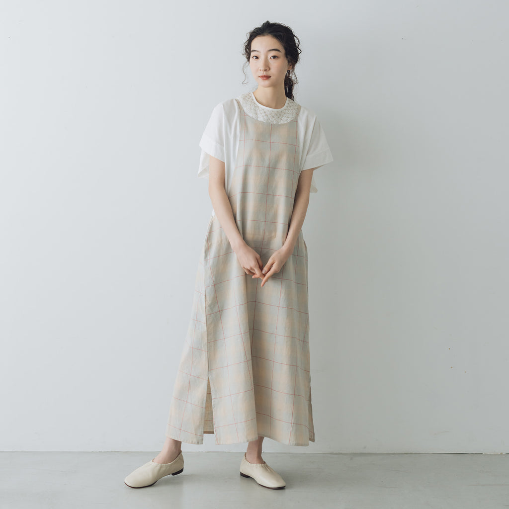 BUNON マドラスリボンキャミドレス