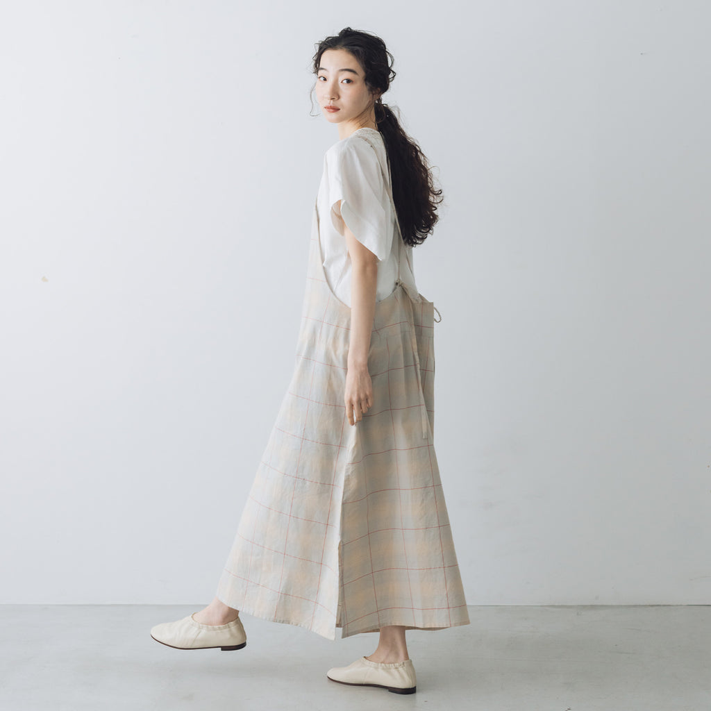 BUNON マドラスリボンキャミドレス