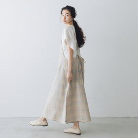 BUNON マドラスリボンキャミドレス