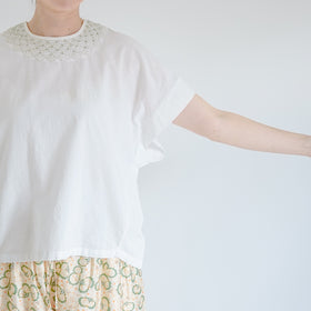 BUNON エンブロイダリーウーブンT