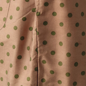 BUNON タックパンツ ドットプリント コーラルブラウン