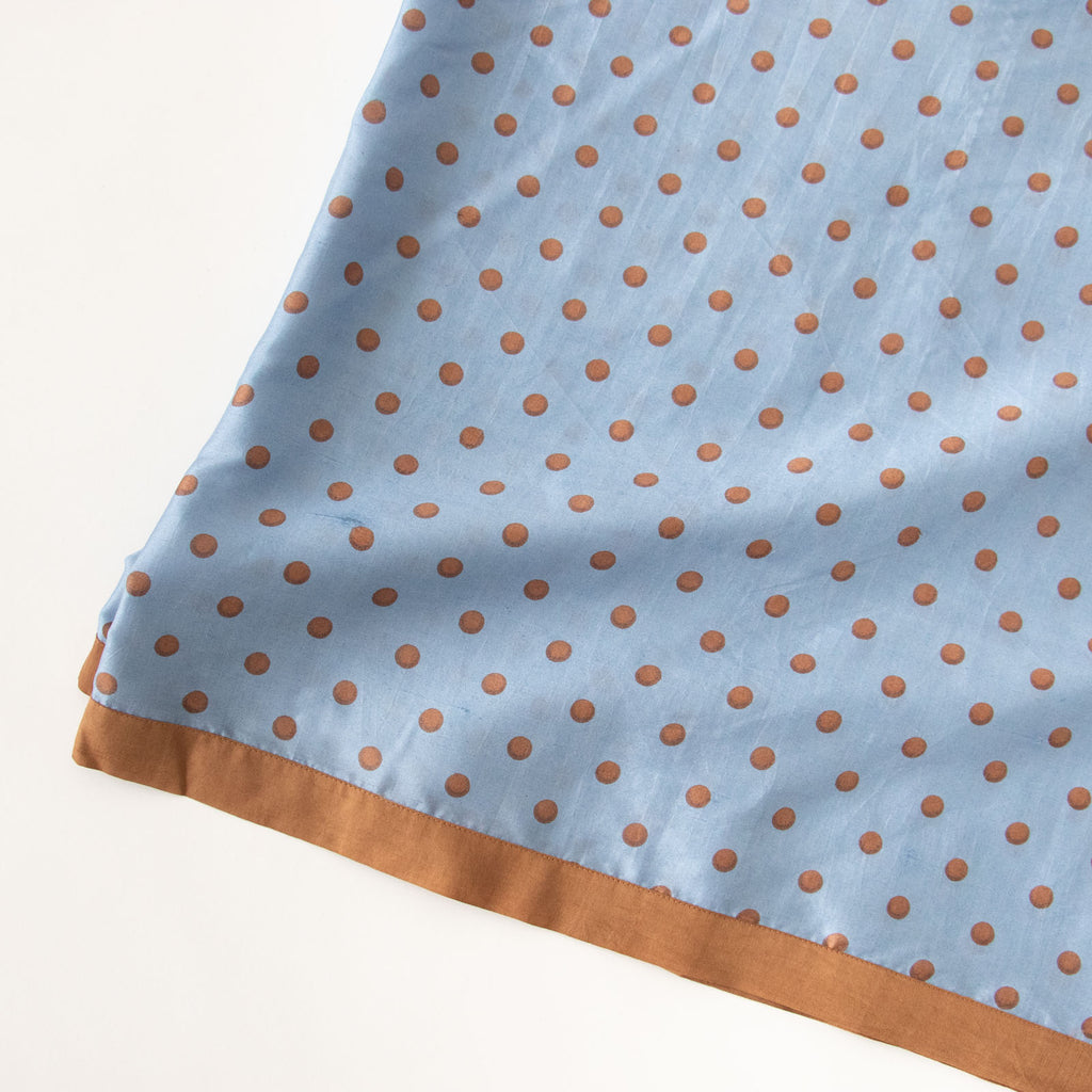 BUNON タッセルスカーフ ドットプリント