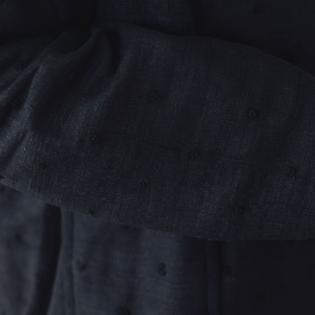 BUNON ラウンドカラーブルゾン ブラック