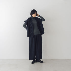 BUNON ワイドパンツ ウールワッフル